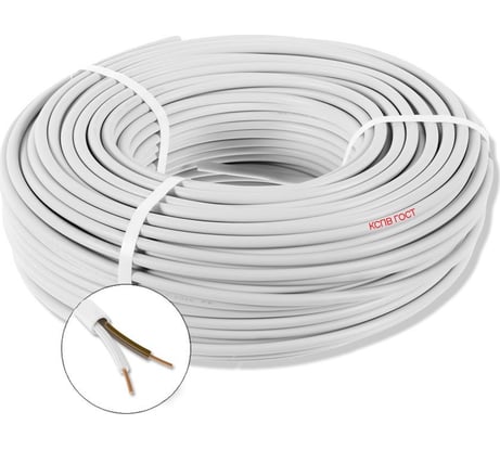 Кабель для пожарной и охранной сигнализации ПРОВОДНИК кспв 2x0.5 мм2, 1м OZ67783L1