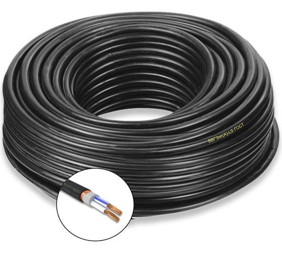 Экранированный силовой кабель ПРОВОДНИК ввгэнг(a)-ls 2x1.5 мм2, 15м OZ62994L15 1