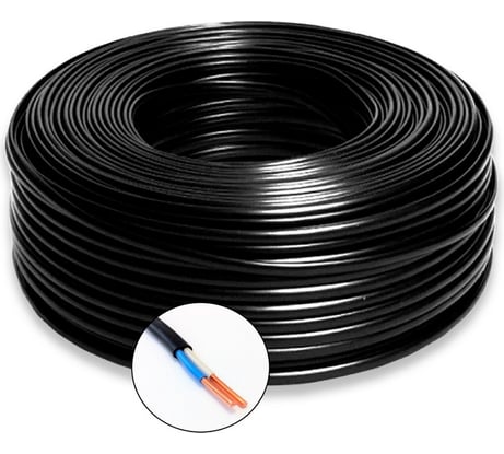 Электрический кабель ПРОВОДНИК ввг-пнг(a)-ls 2x1.5 мм2, 50м OZ441579L50