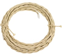 Витой провод iTOK Ретро, ПВХ, ПуГВнг(А)-LS 2x1,5, ГОСТ, слоновая кость (10 метров) GE70141-02 i-KPP-PUGVNG-LS-RETRO-215-10-IV