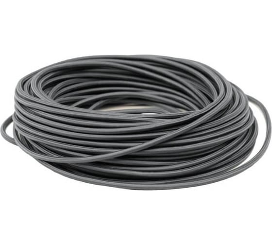 Круглый провод МЕЗОНИНЪ ПВХ 2x0,75,цвет- графит (катушка 90м) GE70160-38-R90