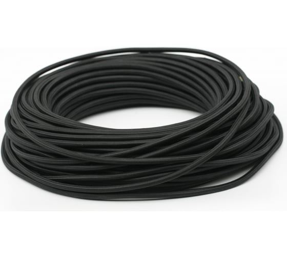 Круглый провод МЕЗОНИНЪ ПВХ 2x0,75, цвет- черный (катушка 90м) GE70160-05-R90 1
