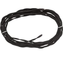 Монтажный витой провод МЕЗОНИНЪ ПВХ 2x1,5мм, цвет - черный (бухта 5м) GE70101-05