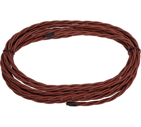 Монтажный витой провод МЕЗОНИНЪ ПВХ 3x1,5мм, цвет - коричневый (бухта 5м) GE70103-04