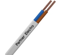 Шнур ШВВП Партнер-электро 2x0,5 ГОСТ (300м) P025G-0202MC-B300WT