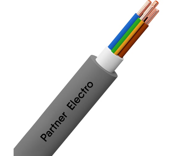 Кабель NYM Партнер-электро 4x2,5 ГОСТ (катушка) 50м P100G-04NP06SC-C050 1