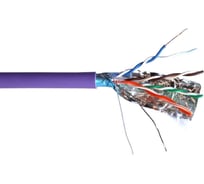 Кабель FTP TWT 4 пары, Кат. 5e, нг(А)-LS, IEC 60332-3, фиолетовый, 305м в кат., TWT-5EFTP-NGLS