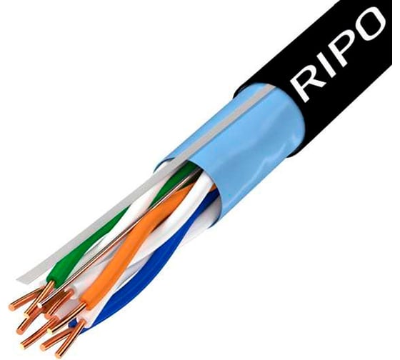 Витая пара Ripo ftp4cat5e 24awg cca (outdoor) (25 m) 001-122003-25