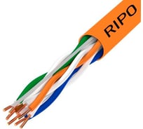 Витая пара Ripo utp 4 нг-lszh cat5e 24awg cu standart , 100м.,fluke test 0.5(u/utp-5e нг (а)-hf 4x2х0.5) 001-112007/100