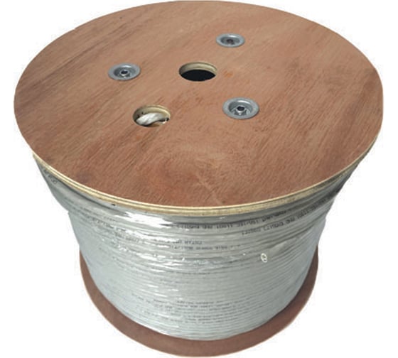 Витая пара Ripo utp 4 cat6а 23awg cu premium, 50м.,fluke test (ксвпв -6а 4x2х0.58), серый 001-112124/50