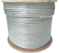 Витая пара Ripo utp 4 cat6а 23awg cu premium, 25м.,fluke test (ксвпв -6а 4x2х0.58), серый 001-112124/25