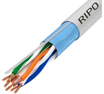 Витая пара Ripo ftp 4 cat5e 24awg cu plus, 50 м.,fluke test. pvc 001-122017-50