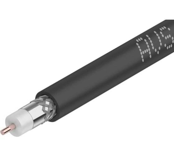 Коаксиальный кабель Ripo rg11 м,1160bv avs electronis (1.63 ccs, оплетка 96x0,16 м,м, al, pvc черный,катушка 305м 001-210048