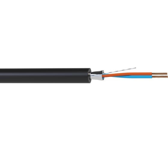 Балансный микрофонный кабель Wize WMC24100FL 100 м, 24 AWG, FRNC/LSZH, 0.2 мм2, диаметр 3.7мм, экран, медь, 25x0.1 мм, черный, бухта 139480 1
