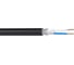Балансный микрофонный кабель Wize WMC22200P 200 м, 22 AWG, 0.34 мм2, диаметр 6.5 мм, экран, медь, 19x0.15 мм, черный, бухта 139471 1