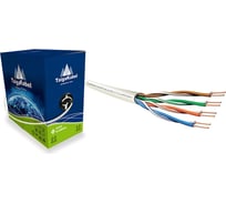 Кабель ООО ТайгаКабель TaigaKabel U/UTP, cat 5е, PVC, 4x2х0,51, Cu, Solid, INDOOR, Серый, 100м 00000327