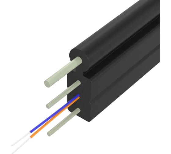 Кабель волоконно-оптический SUPRLAN 2 волокна ВО FTTH-2FRP+SR-2-G.657.A1 2000м 02-0163