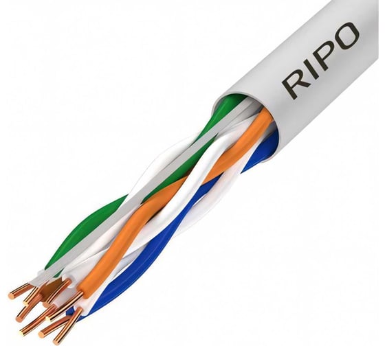 Кабель Ripo Utp4, cat5e, 24awg, cca, 50m 001-112002/50