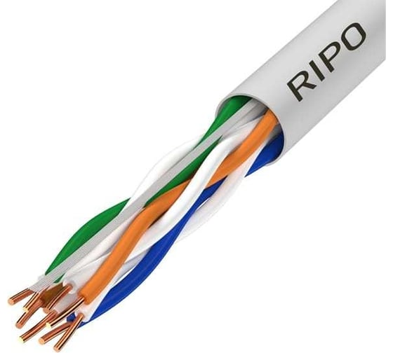 Кабель Ripo Utp4, cat5e, 24awg, cu, 001-112012/ 010310
