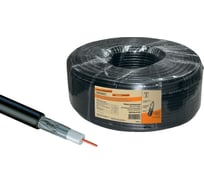 Коаксиальный кабель TDM RG 6 CCS 100м для внутренней прокладки, черный народный SQ0106-0102