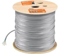 Кабель витая пара TDM F/UTP Cat 6 4х2х23AWG 305м solid, ПВХ, серый SQ0107-0104