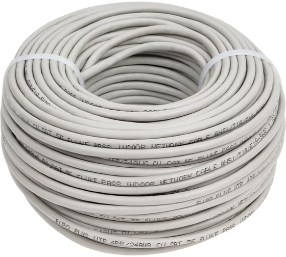 Кабель Ripo Utp 4 cat5e 24awg cu plus, 50м., fluke test 0.46 (упк.50м) 001-112006/50