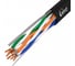 Витая пара Ripo utp4cat5e 24awg cu (outdoor) с одножильным тросом, черный, (50м) 001-112018/50 1