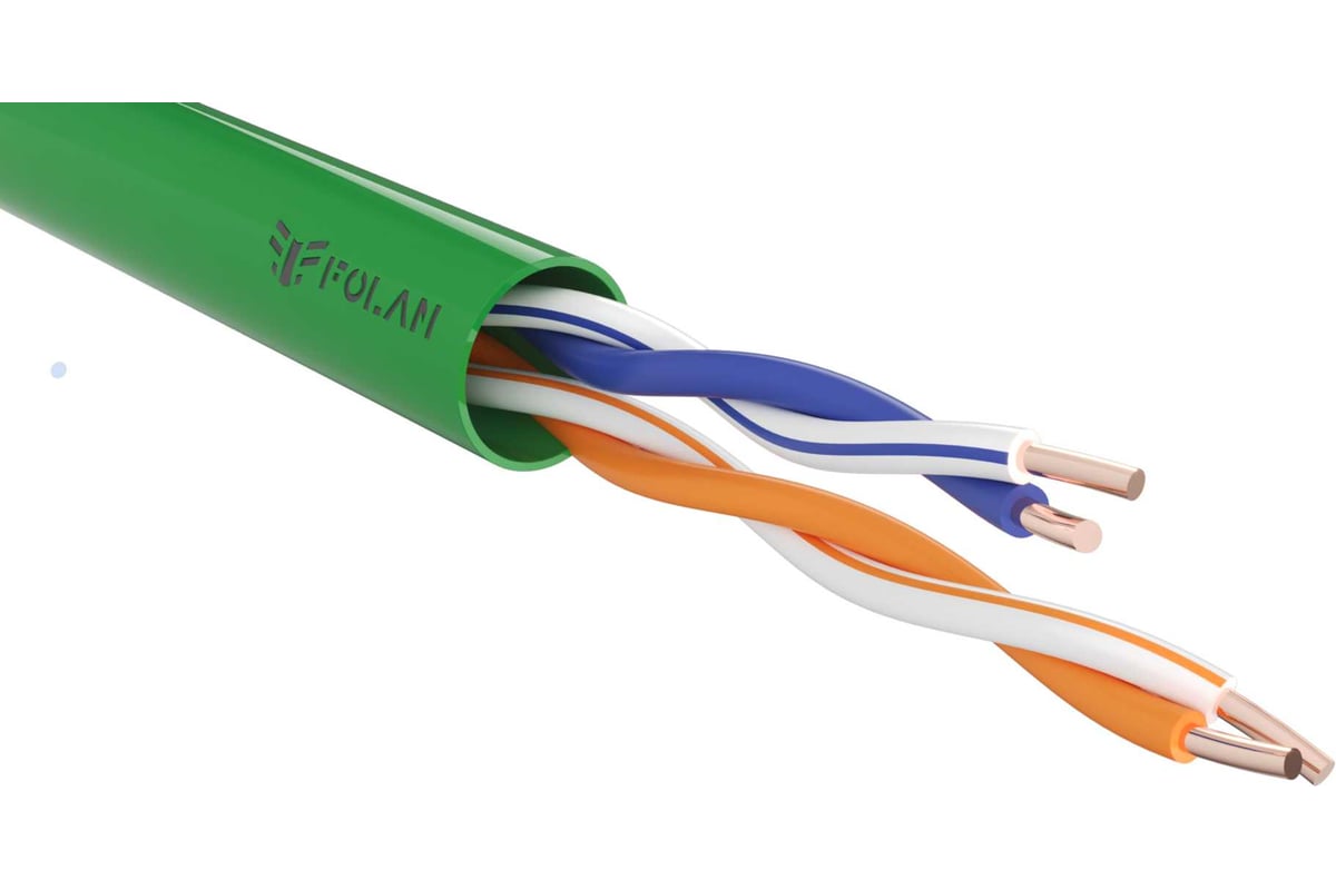 Кабель Folan U/UTP Cat5e PVCLS нг(А)-LSLTx 2х2х0,52 500 м U22052LSLT ...