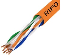 Кабель Ripo Utp 4 нг-lszh cat5e 24awg cu standart , 50м.,fluke test 0.5(u/utp-5e нг (а)-hf 4x2x0.5) 001-112007/50