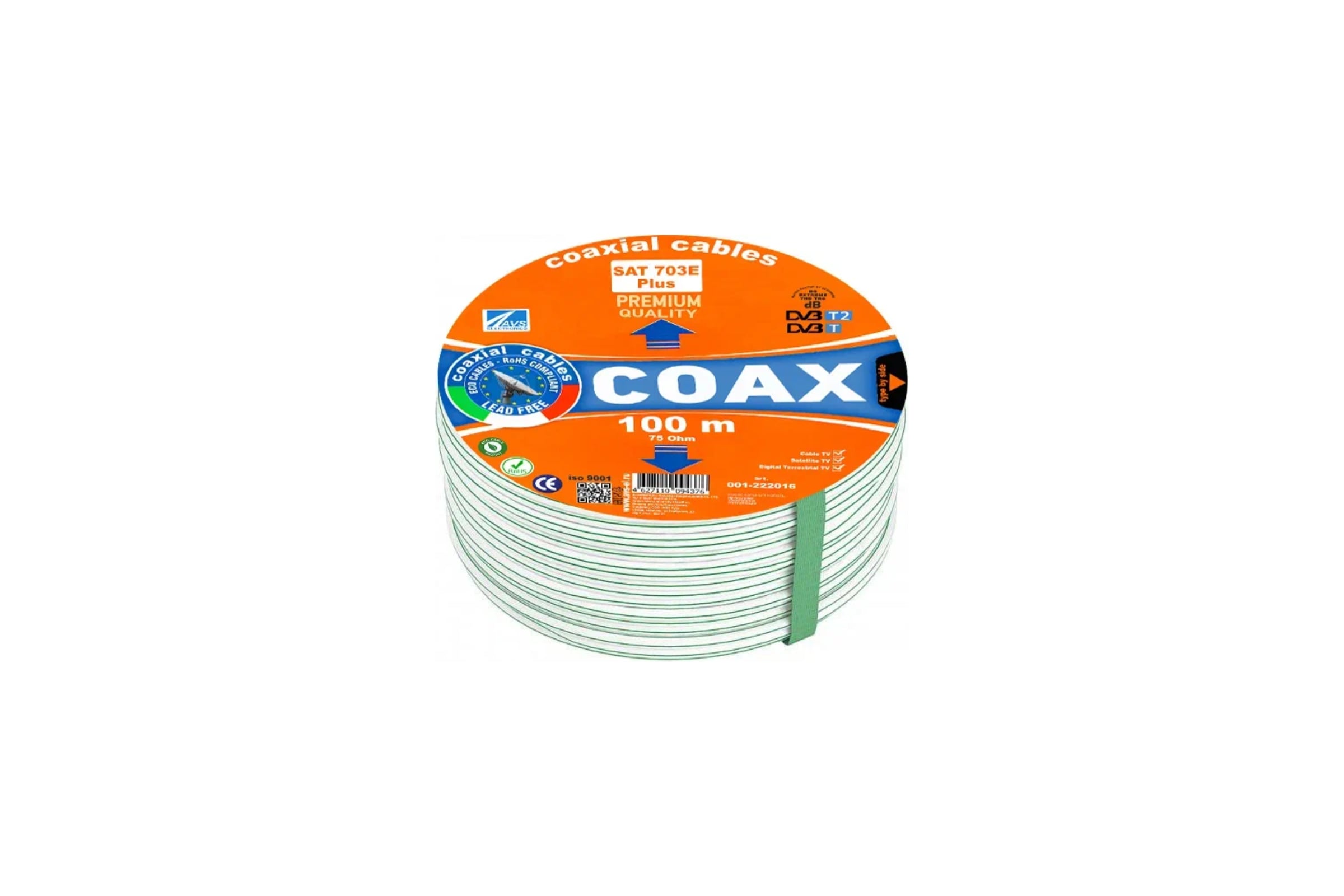 КоаксиальныйтелевизионныйкабельRiposat-703eavselectronics(10m)001-222001/10