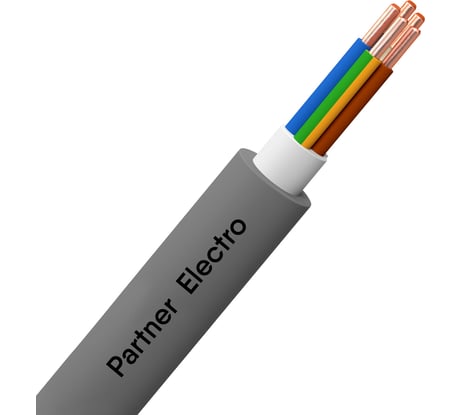 Кабель Партнер-Электро NYM 5х2,5 ГОСТ (100м) P100G-05G06-C100