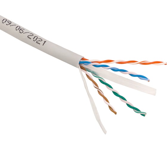 Кабель витая пара EKF TERACOM pro cat.6 u/utp 4 пары solid 23awg оболочка lszh нг(а)-hf, цвет серый, упаковка 305м TRP-6UTP-04LSH-GY-IN3