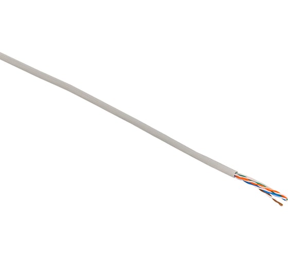 Кабель витая пара EKF TERACOM pro cat.5e u/utp 4 пары solid 24awg оболочка pvc, цвет серый, упаковка 305м TRP-5EUTP-04PVC-GY-IN3