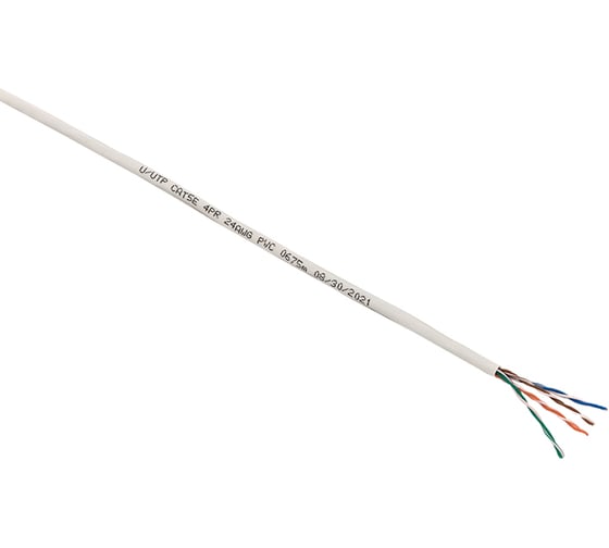 Кабель витая пара EKF TERACOM cat.5e u/utp 4 пары solid оболочка pvc, цвет серый, упаковка 305м TRC-5EUTP-04PVC-GY-IN3
