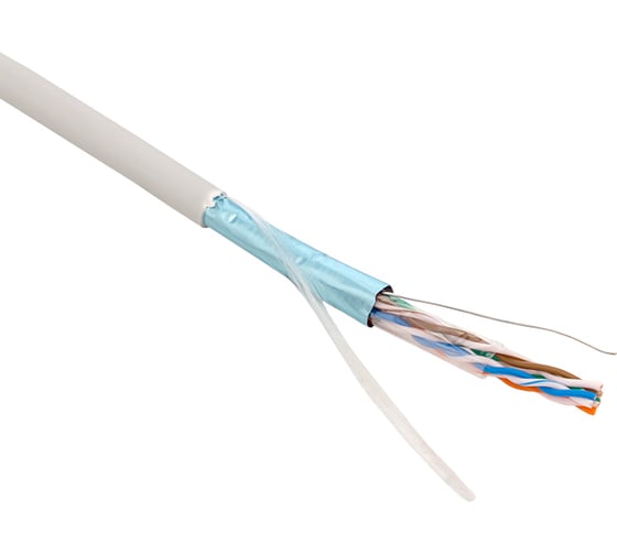Кабель витая пара EKF TERACOM pro cat.5e f/utp 4 пары solid 24awg оболочка pvc, цвет серый, упаковка 305м TRP-5EFTP-04PVC-GY-IN3