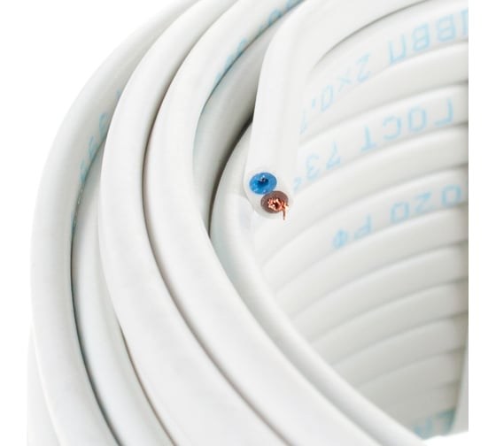 Провод REXANT ШВВП 2x0,75 кв.мм, 20 м, ГОСТ 7399-97 01-8086-20