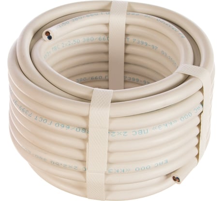 Провод REXANT ПВС 2x1,5 кв.мм, 20 м, ГОСТ 7399-97 01-8035-20