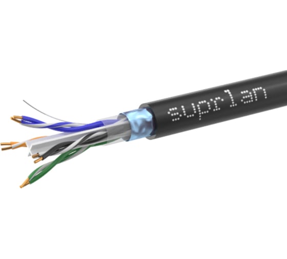 Кабель SUPRLAN витая пара Six F/UTP Cat.6 4x2xAWG23 Cu PE Outdoor 305м 01-1018-2 1