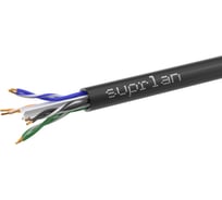 Кабель SUPRLAN Six U/UTP Cat.6 4x2xAWG23 Cu PE Outdoor 305м 01-0314-1