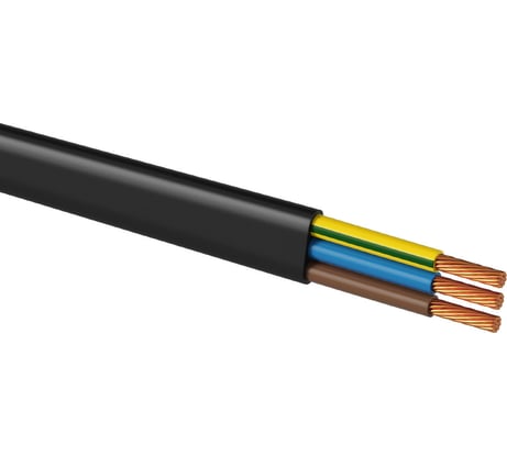Шнур TDM ELECTRIC ШВВПмб 3x0.5, 200 м, черный SQ0120-0357