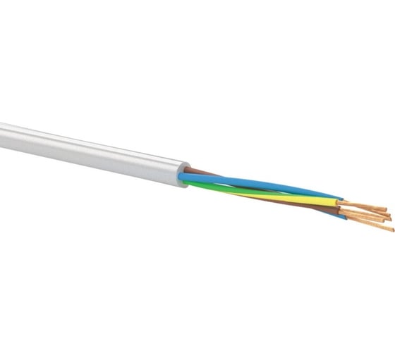 Провод TDM ПВС 5x1.5 ГОСТ, на катушке 50 м, белый SQ0118-0416 1
