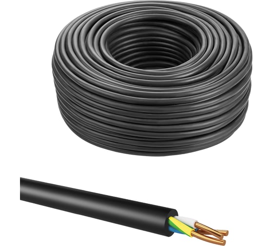 Кабель TDM ELECTRIC ППГ-Пнг(А)-HF 3x4 ок(n, pe)-0.66, ГОСТ, 100 м SQ0128-0057