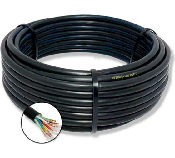 Кабель ПРОВОДНИК кгввнг(a)-ls 10x2.5 мм2, гибкий, 30м OZ74202L30 1