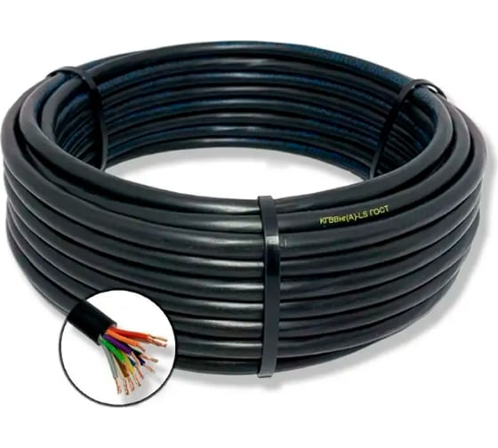 Кабель ПРОВОДНИК кгввнг(a)-ls 14x1.5 мм2, гибкий, 50м OZ62065L50 1