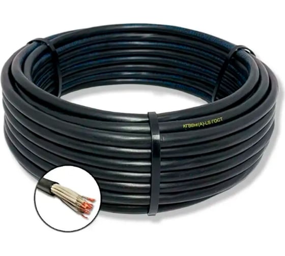 Кабель ПРОВОДНИК кгввнг(a)-ls 19x0.75 мм2, гибкий, 20м OZ62068L20 1