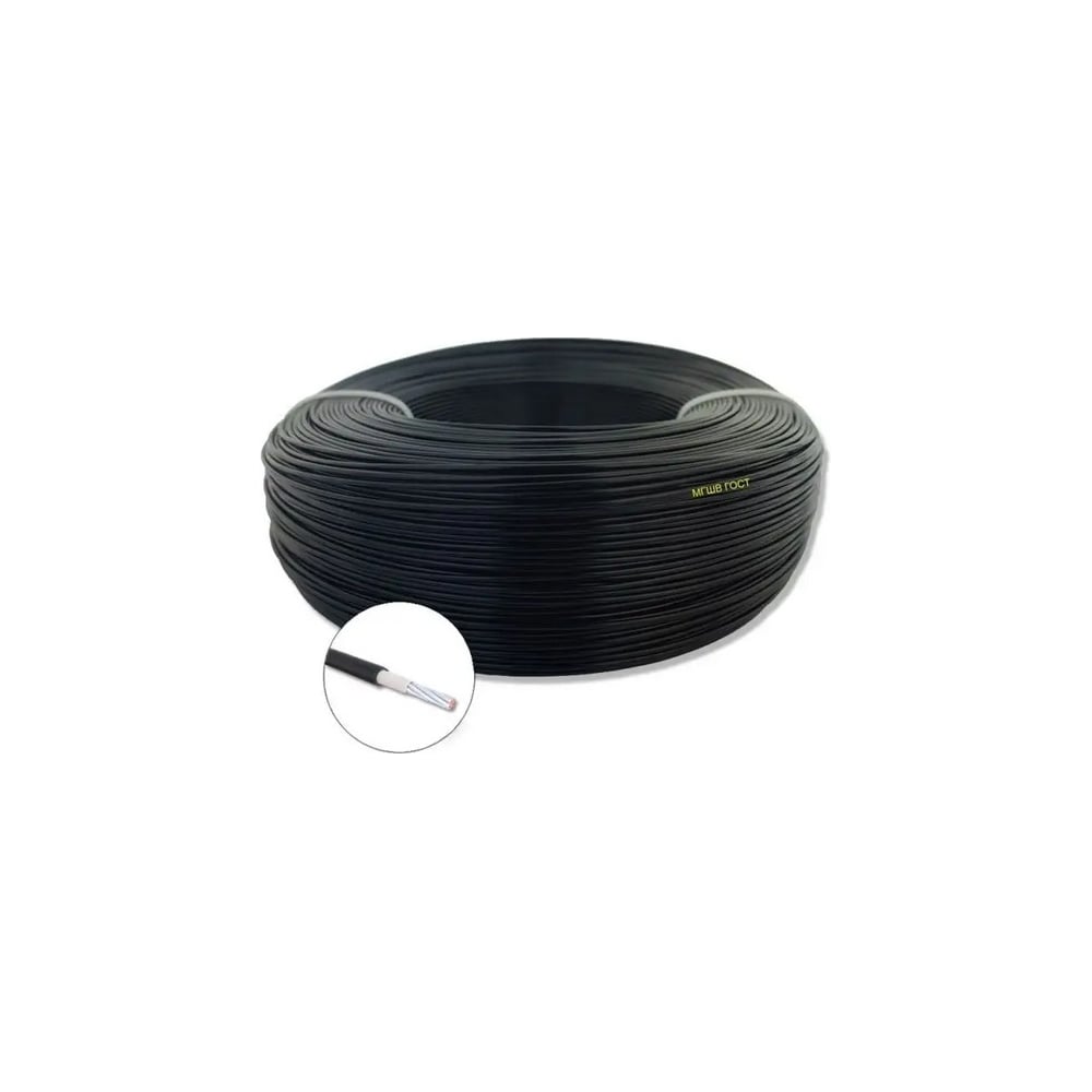 Монтажный провод ПРОВОДНИК мгшв 1x0.35 мм2 черный, 30м OZ480539L30 ...