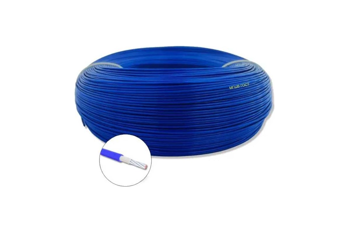 Монтажный провод ПРОВОДНИК МГШВ 1x0.5 мм2 Синий, 150м OZ480188L150 ...