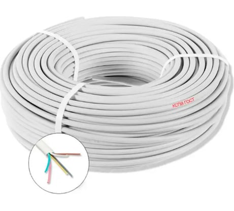 Кабель для пожарной и охранной сигнализации ПРОВОДНИК кспв 6x0.4 мм2, 2м OZ67778L2