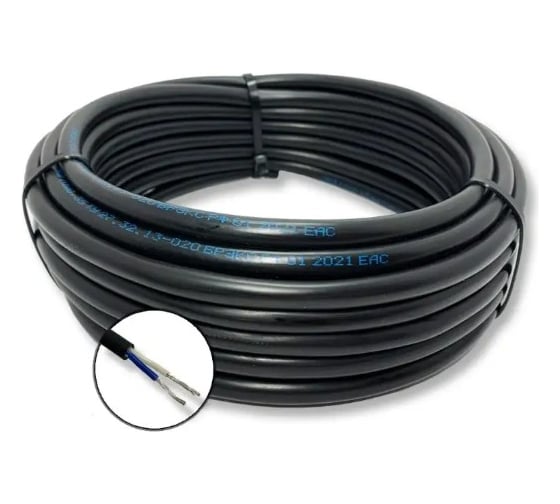 Монтажный кабель мкшнг(a)-ls ПРОВОДНИК 2x0.75 мм2, 200м OZ115655L200