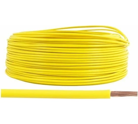 Электрический провод ПРОВОДНИК пугв 1x4 мм2 желтый, 20м OZ250828L20 1
